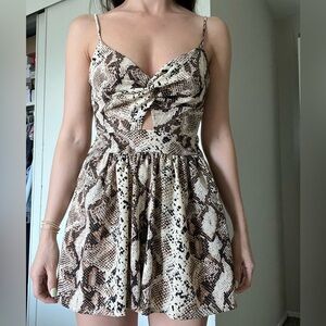 Snake print romper tank